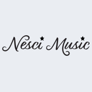 Unisex Nesci Music White Tee  Design