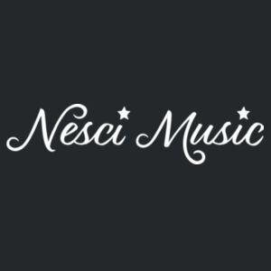 Unisex Nesci Music Black Tee  Design