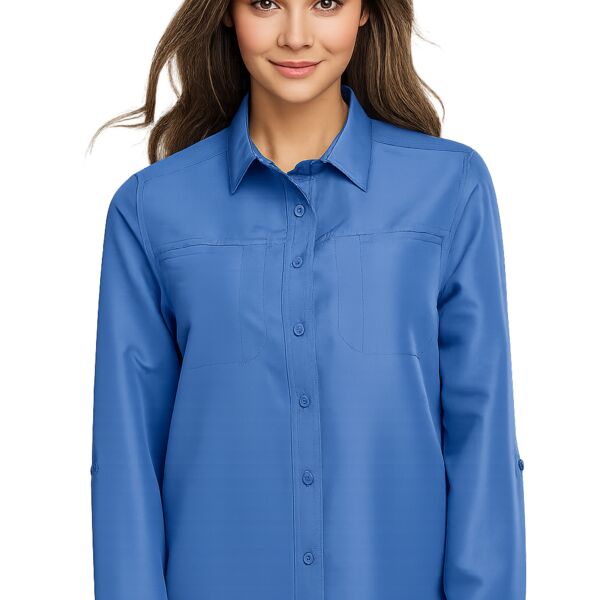 Ladies' Key West Long-Sleeve Performance Staff Shirt Thumbnail