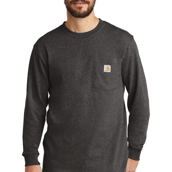 Loose Fit Heavyweight Long-Sleeve Pocket T-Shirt Thumbnail